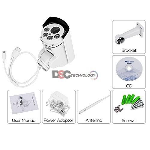 Outdoor Waterproof WiFi PTZ Security Camera with Built-in Micro M5684