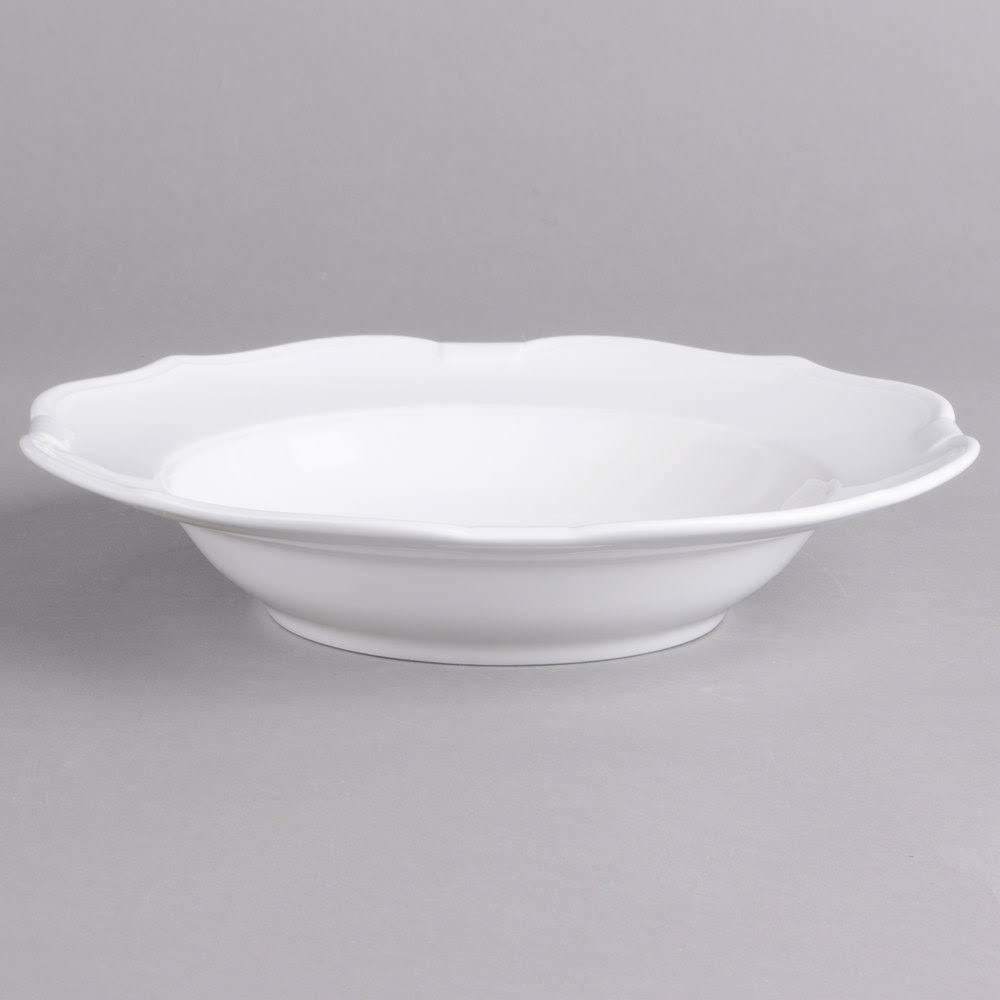 White Porcelain Soup Plate - 6/Case N95278
