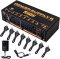 Guitar Effect Pedal Power Supply 8 Outputs 9V 12V 18V 5V/1A USB Port Pack of 2 Y4335