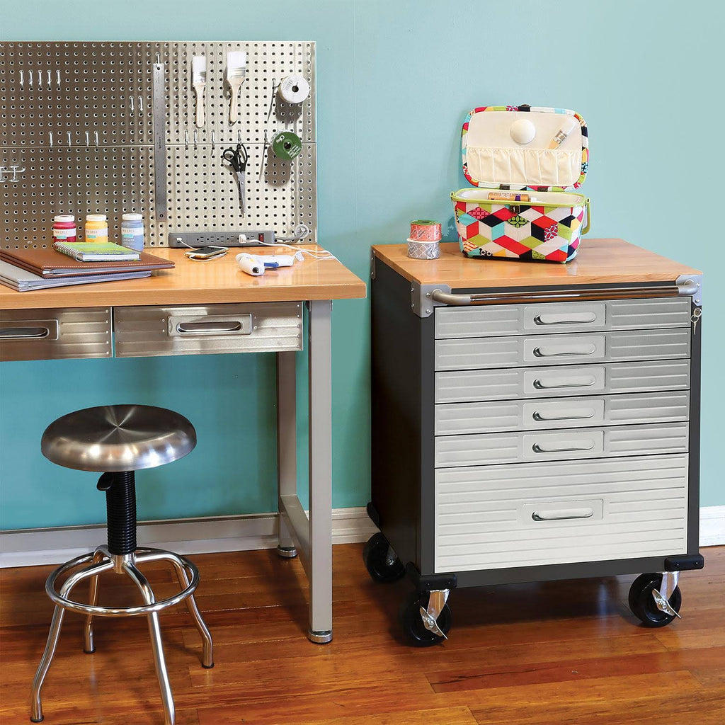 6-drawer Rolling Cabinet B9443