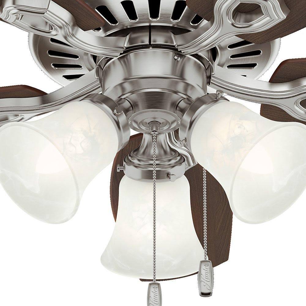 Brushed Nickel 42-Inch Ceiling Fan with Five Blades C6880