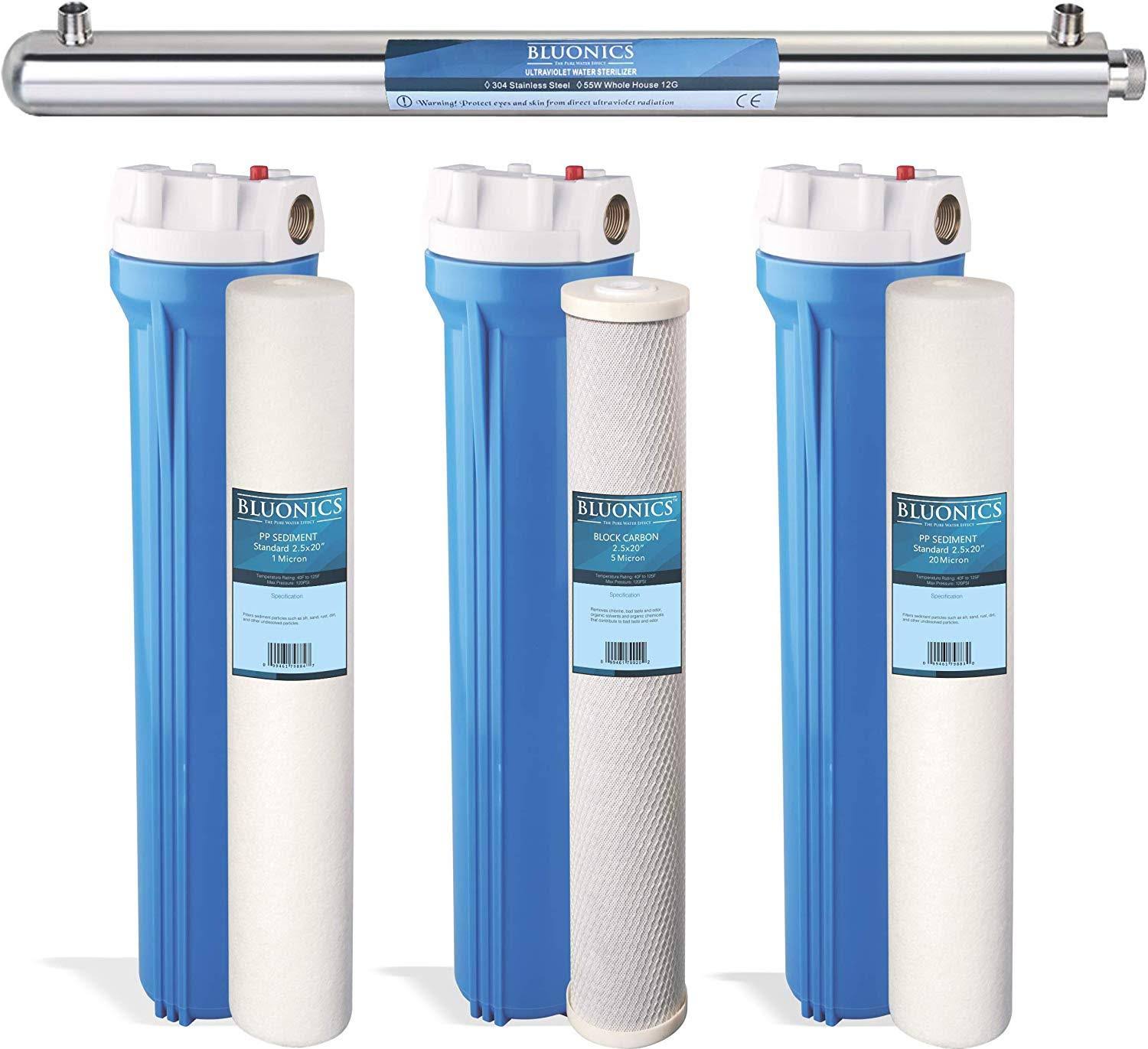 Whole House Water System with UV Ultraviolet and Sediment Carbon T35022