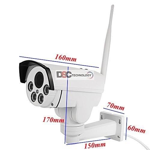 Outdoor Waterproof WiFi PTZ Security Camera with Built-in Micro M5684