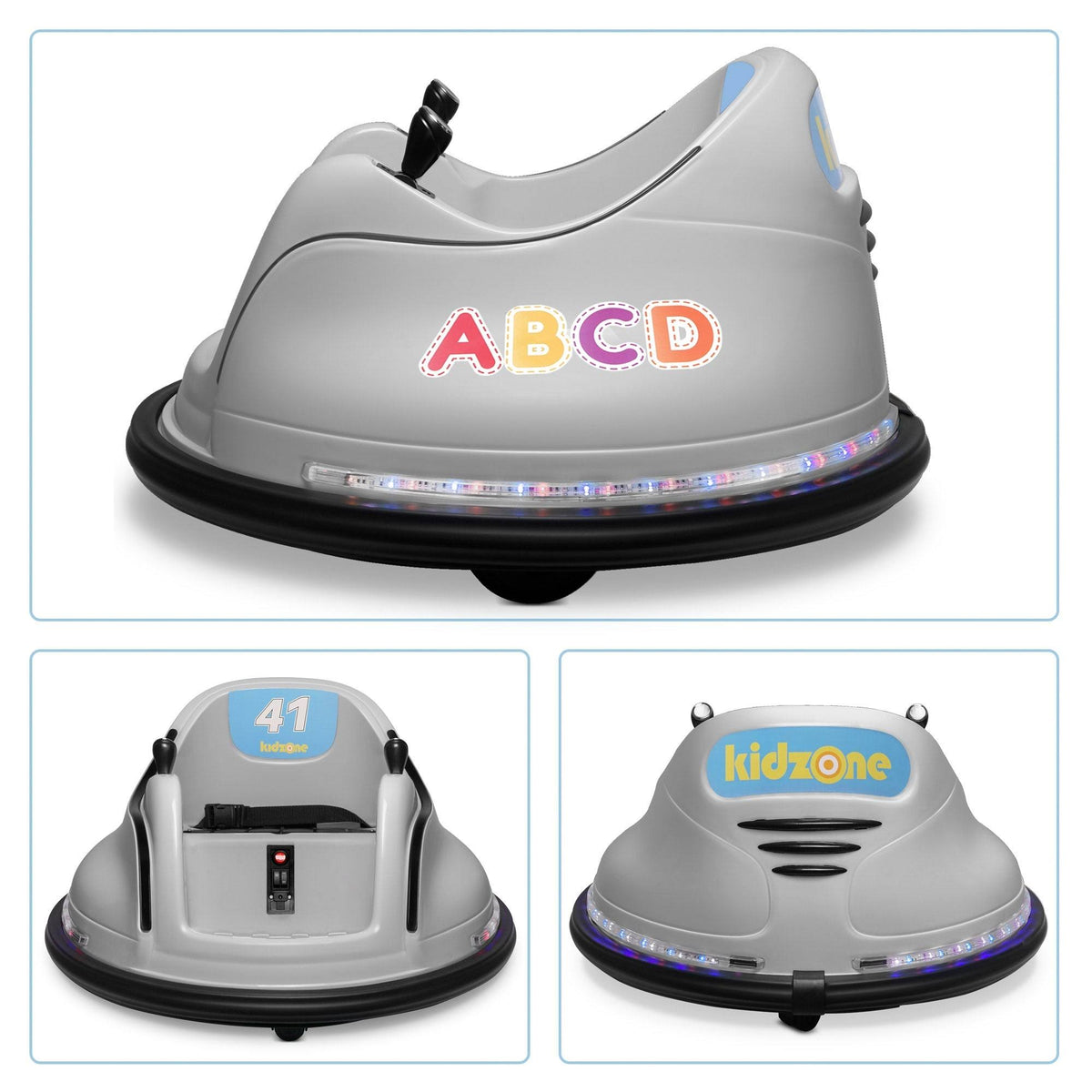 12V 2 Speed Bluetooth Electric Ride on Bumper Car with Remote Control S7340