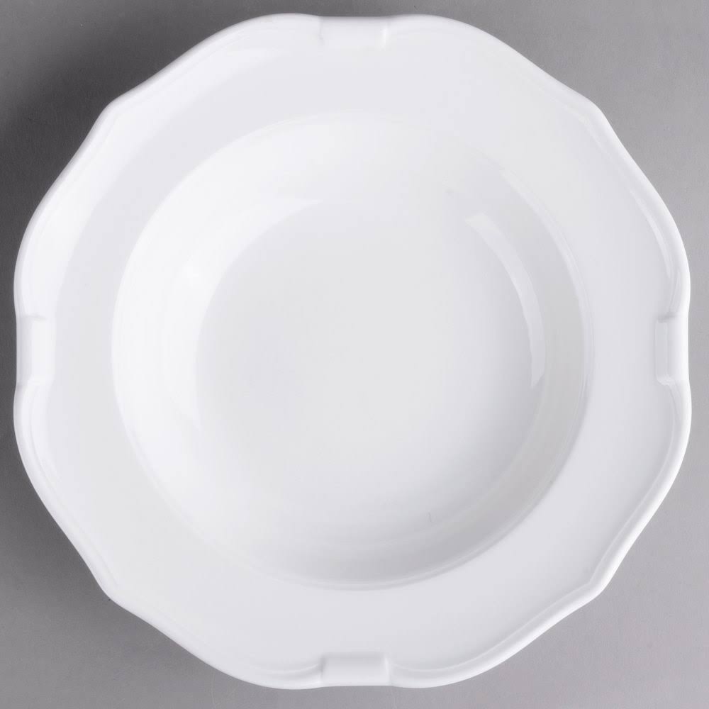 White Porcelain Soup Plate - 6/Case N95278