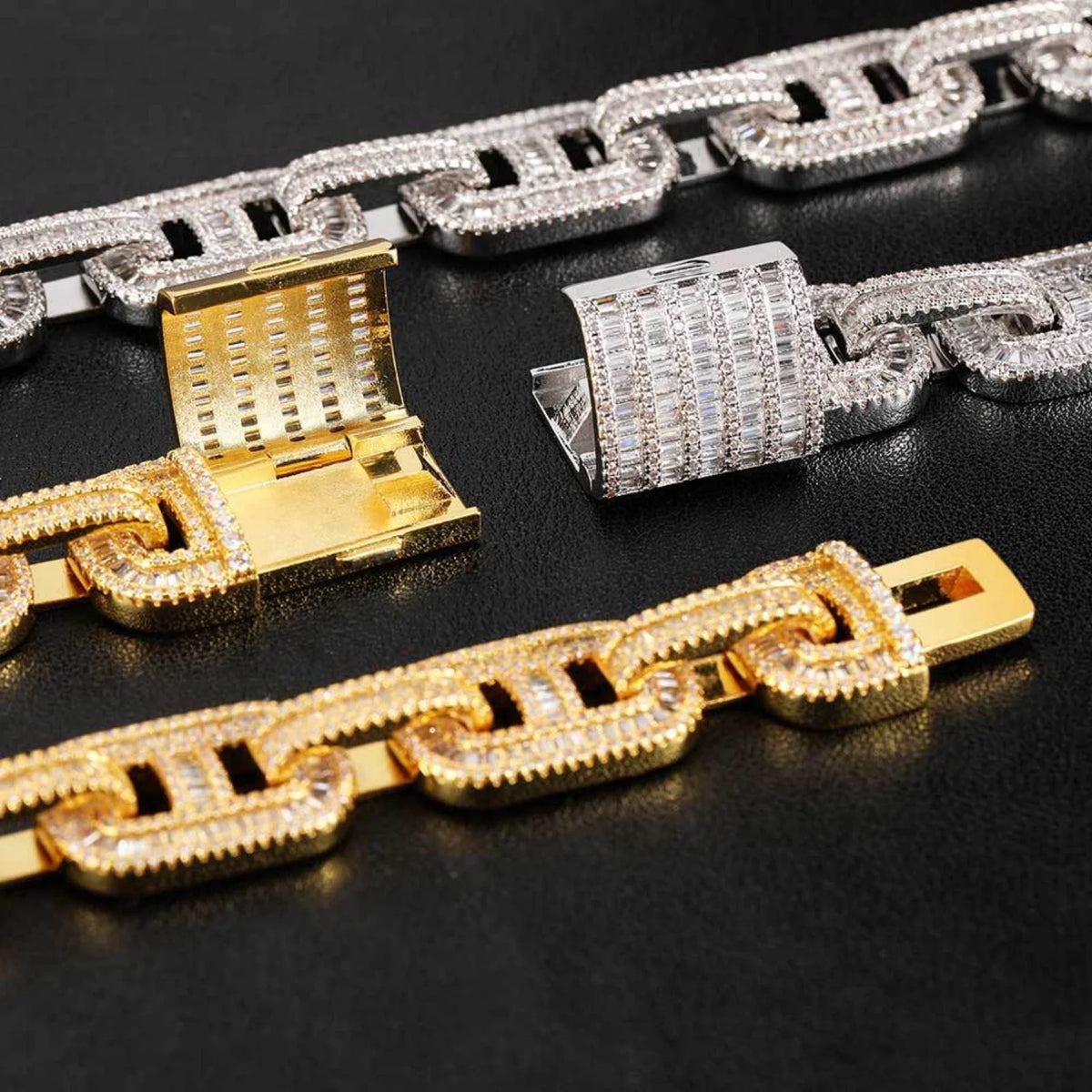 15mm Iced Out Cuban Link Chain Necklace, 16-24 Inch R87900