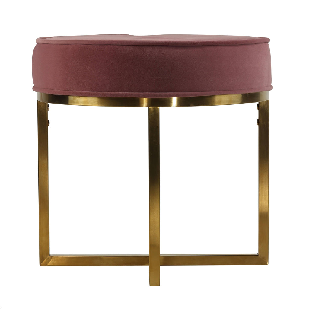 Pink Round Ottoman Q143950
