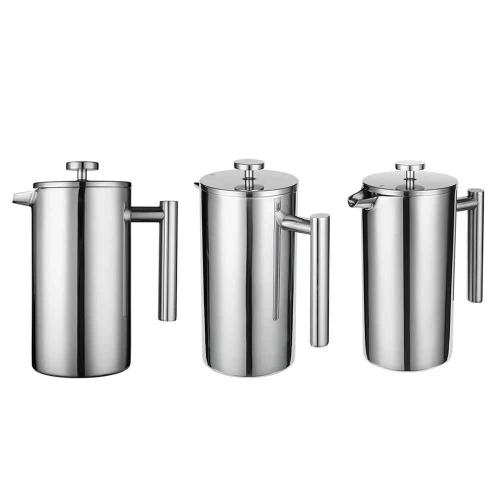 800ml Stainless Steel Coffee Press with 3 Filters A109365