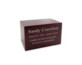 Cherry Finish MDF Wood Cremation Urn G995
