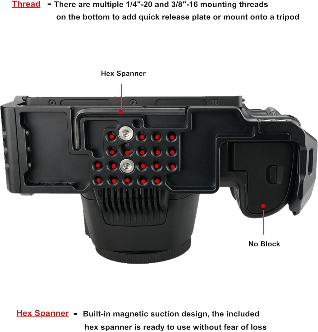 BMPCC 6K Pro Cage with T5 SSD Mount J6700