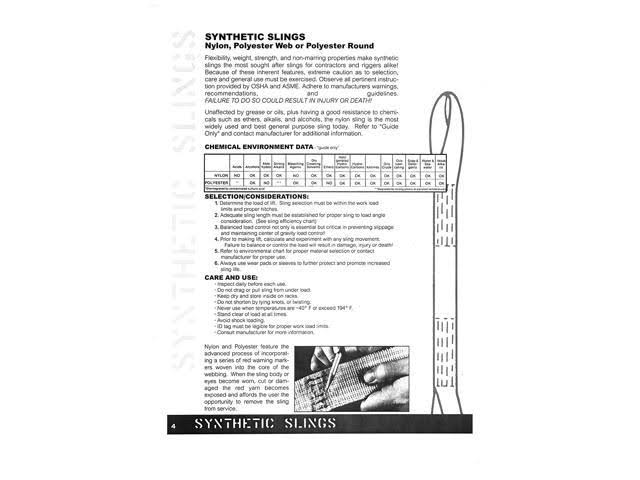 Nylon Lifting Slings, Eye & Eye, Heavy Duty A603085