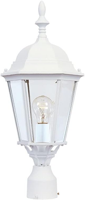 Black Cast Aluminum Outdoor Post Mount Light W327626