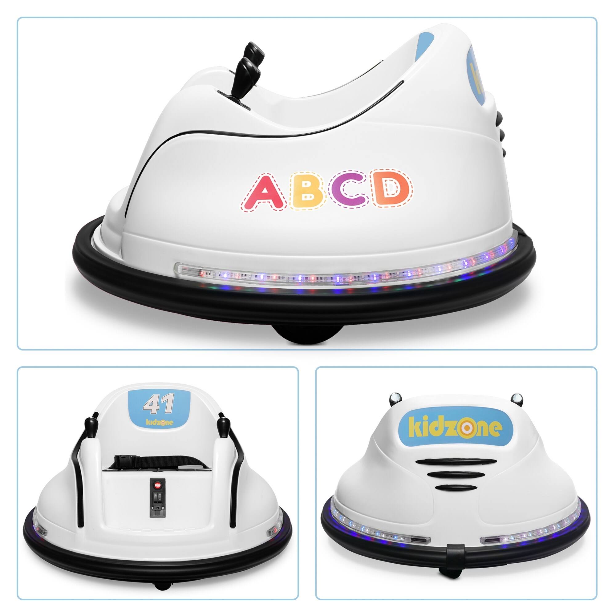 12V 2 Speed Bluetooth Electric Ride on Bumper Car with Remote Control S7340