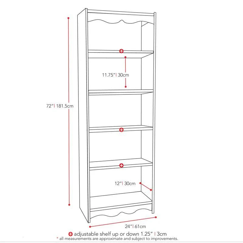 Frost White Tall Bookcase O5518