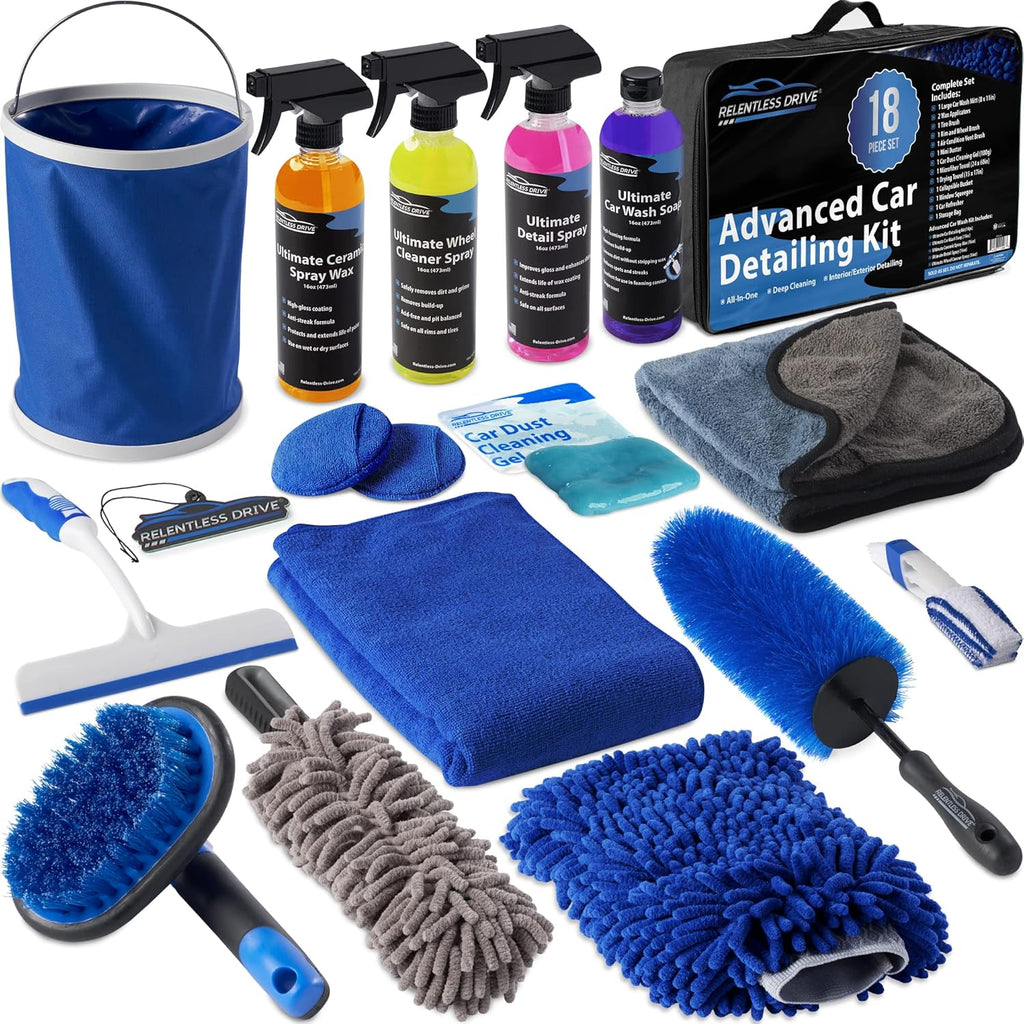 18pc Car Detailing Kit with Bucket A338