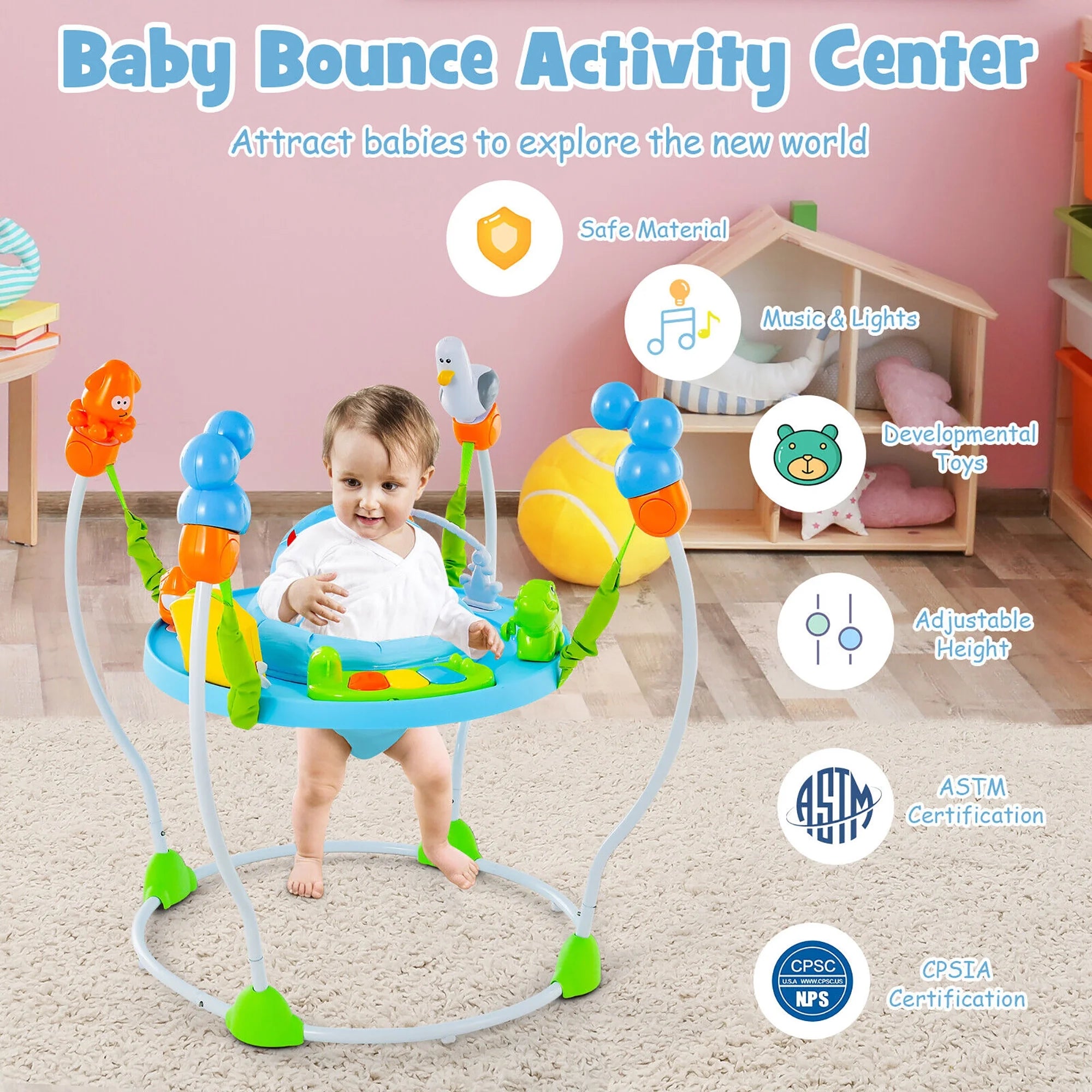 Underwater World Themed Baby Bouncer F523